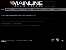 Tablet Screenshot of mainlineconstruction.co.nz